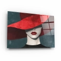 Obraz-na-szkle-poziom-bok-kobieta-w-czerwonym-kapeluszu_web.webp