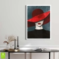 Plakat-rama-brak-wnetrze-kobieta-w-czerwonym-kapeluszu_web.webp