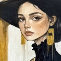 Plakat-fragment-zlota-elegancja-portret-kobiety-w-czarnym-kapeluszu_web.webp