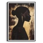 Plakat - Kobiecy Profil – Portret kobiety w stylu artystycznym