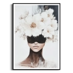 Plakat - Kobieta z Białymi Kwiatami 