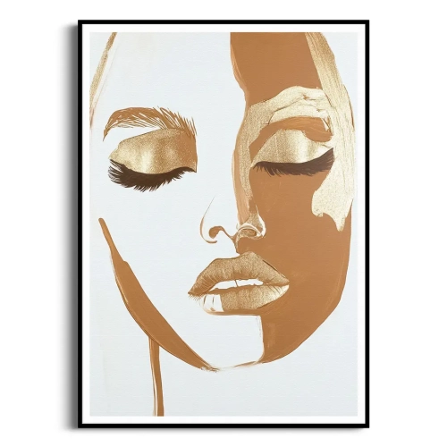 Plakat-rama-czarna-zloty-makijaz-portret-twarzy_web.webp