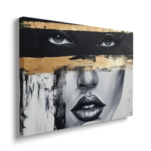 Obraz na płótnie - Portret Glamour – Hipnotyzujące spojrzenie