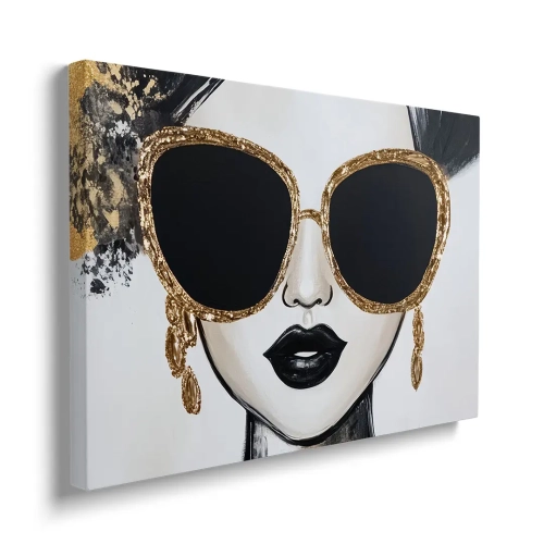 Obraz-na-plotnie-poziom-bok-zlota-ikona-portret-kobiety-okulary_web.webp