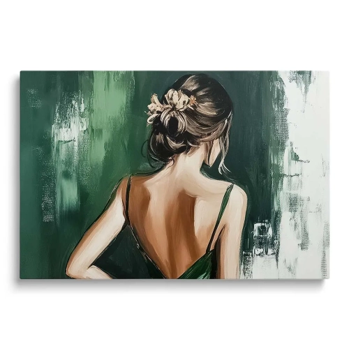 Obraz-na-szkle-poziom-kobieta-szmaragdowa-suknia_web.webp