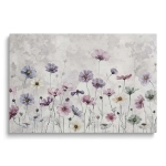 Obraz na szkle - Polne Kwiaty na Betonie