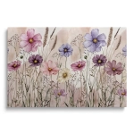 Obraz na szkle - Kolorowe Kwiaty Polne