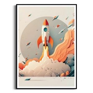 Plakat - Start rakiety