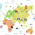 fototapeta-mapa swiata-dla-najmlodszych-fragment.webp