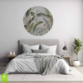 Fototapeta-okragla-botaniczna-strelicja-krolewska-wnetrze.webp