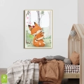 plakat-dzieciecy-liski-mama-i-dziecko-las-rudy-pokoj-dziecka-zlota-wnetrze_web.webp