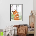 plakat-dzieciecy-liski-mama-i-dziecko-las-rudy-pokoj-dziecka-czarna-rama-wnetrze_web.webp