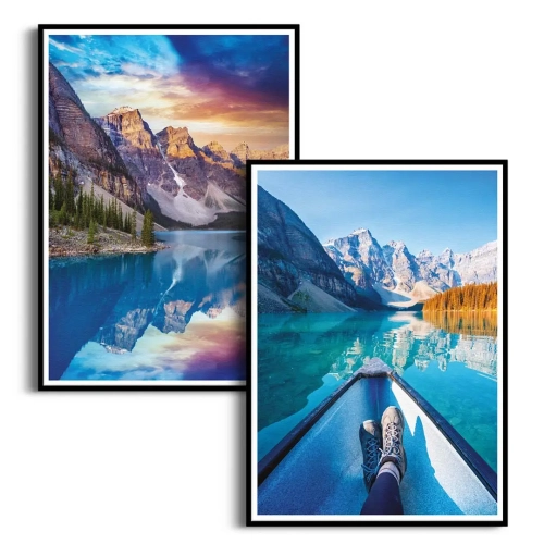 zestaw-2-plakatow-gorskie-jezioro-moraine-kajak-turkus-fiolet-salon_web.webp