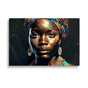 Obraz na szkle Kobieta w turbanie