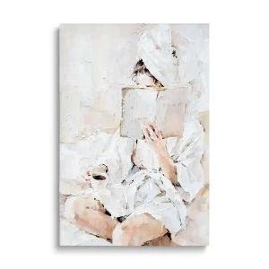 Obraz na szkle Dziewczyna z poranną kawą