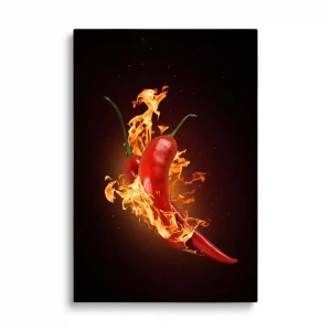 Obraz na szkle Papryka w ogniu