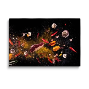 Obraz na szkle Papryki i inne przyprawy