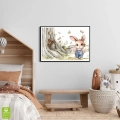 plakat-czarna-wnetrze-kroliczek-w-ogrodniczkach-domek-w-drzewie-akwarela-boho_web.webp