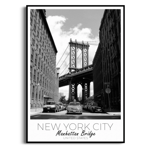plakat-czarna-manhattan-bridge-czarno-bialy-obraz-na-sciane-z-samochodami_web.webp
