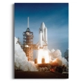plakat-kosmos-start-promu-rakieta-nasa-blekit-pomarancz-nowoczesny-salon.webp