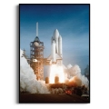 plakat-kosmos-start-promu-rakieta-nasa-blekit-pomarancz-nowoczesny-salon.webp