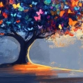kolorowe-drzewo-motyli-abstrakcja-do-sypialni-nowoczesny-glamour-niebiesko-kolorowy-plotno-fragment_web.webp