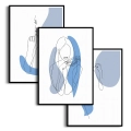 zestaw-3-plakatow-kobieta-line-art-niebieski-czarna.webp
