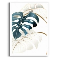 liscie-monstery-zloty-bezowy-do-salonu-plakat-biala.webp