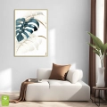 liscie-monstery-zloty-bezowy-do-salonu-plakat-zlota-wnetrze.webp