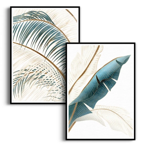 zestaw-2-plakatow-liscie-palmy-bananowca-zloty-turkusowy-czarna.webp