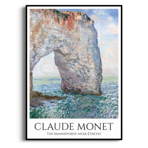 Plakat - Claude Monet - The Manneporte near Étretat - Niebieski, Morze, Reprodukcja, Do Salonu Sypialni