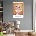 paul-klee-senecio-abstrakcja-pomaranczowy-salon-plakat-biala-wnetrze.webp