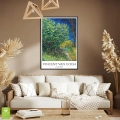 vincent-van-gogh-lilac-bush-obraz-zielony-salon-boho-plakat-czarna-wnetrze.webp