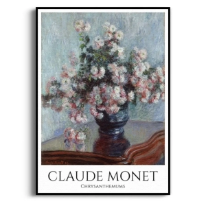 Plakat - Claude Monet - Chrysanthemums - Do Salonu Gabinetu, Kwiaty, Vintage Retro