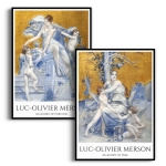 Zestaw 2 plakatów - Luc-Olivier Merson - Allegory of Fortune Allegory of Time - Reprodukcja do Salonu Sypialni