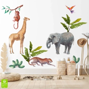 Naklejki na ścianę dla chłopca - safari III