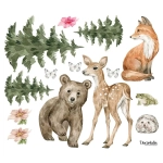 Naklejki dziecięce - leśni przyjaciele