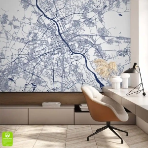 Fototapeta Mapa Warszawa
