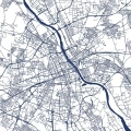 fototapeta mapa warszawy