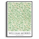 Plakat - William Morris - Willow Pattern - Reprodukcja, Wzór Botaniczny Liście do Salonu Sypialni