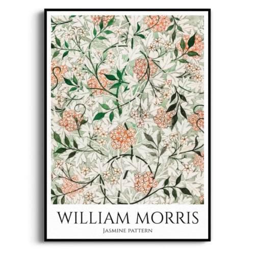 do-sypialni-william-morris-jasmine-pattern-plakat-czarna.webp