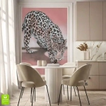 Fototapeta na wymiar - Różowy lampart
