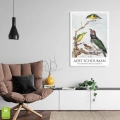 aert-schouman-four-birds-ptaki-na-galezi-plakat-biala-wnetrze.webp