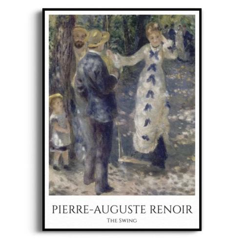 renoir-hustawka-the-swing-plakat-czarna.webp