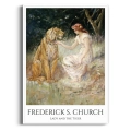 frederick-s-church-lady-and-the-tiger-reprodukcja-plakat-biala.webp