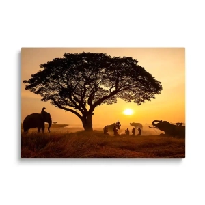 Obraz na szkle Zachód słońca w Tajlandii