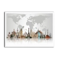 mapa-swiata-architektura-zabytki-miast-szary-jasny-plakat-brak.webp