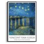 Plakat - Vincent Van Gogh - Starry Night Over The Rhone - Reprodukcja Obrazu do Salonu i Sypialni
