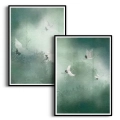 zestaw-2-plakatow-zurawie-we-mgle-zielony-czarna.webp