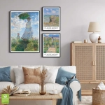 Galeria plakatów - Claude Monet - Galeria Ścienna do Salonu i Sypialni - Błękit, Zieleń i Żółty
